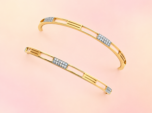 18K Rose Gold Bangles
