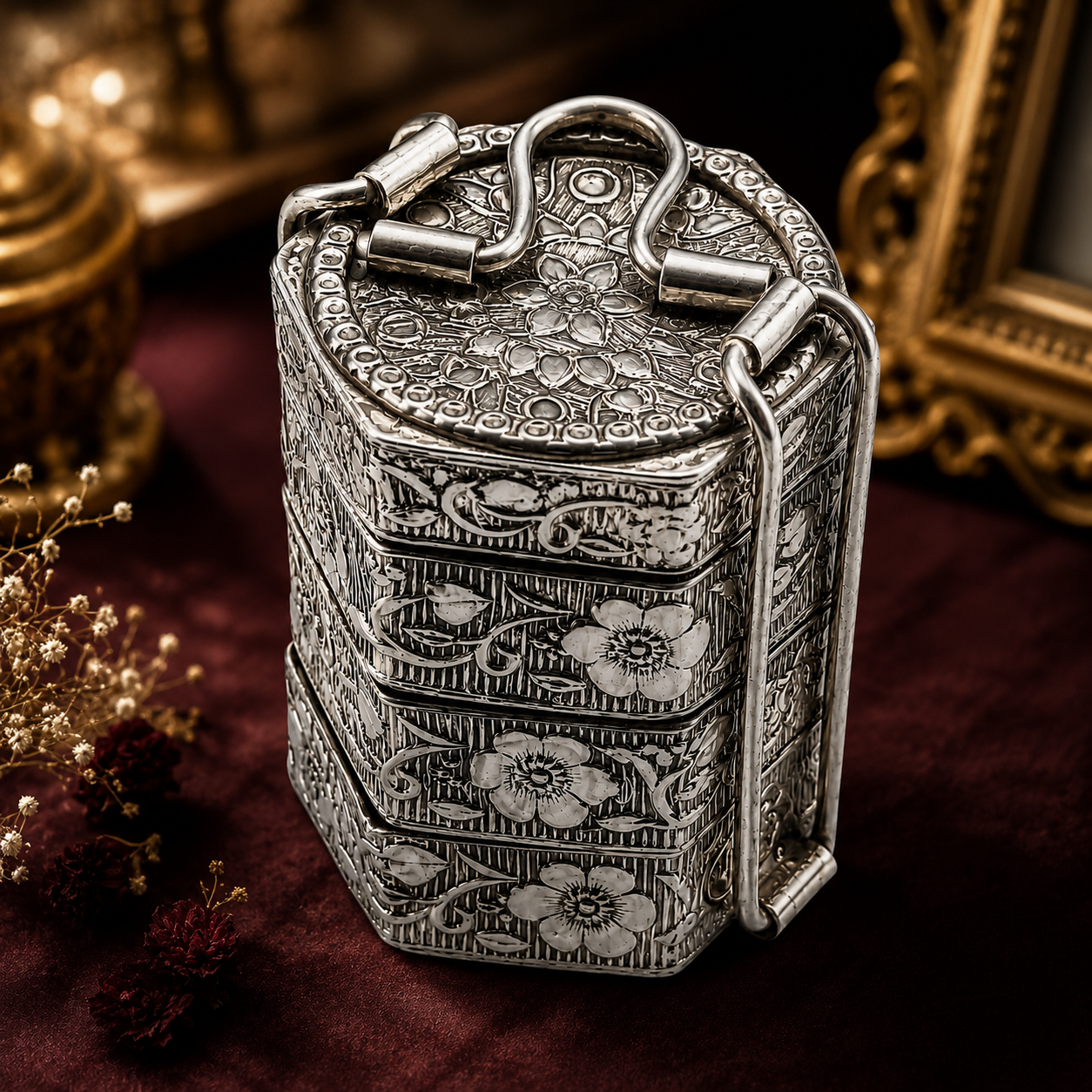 Silver Tiffin