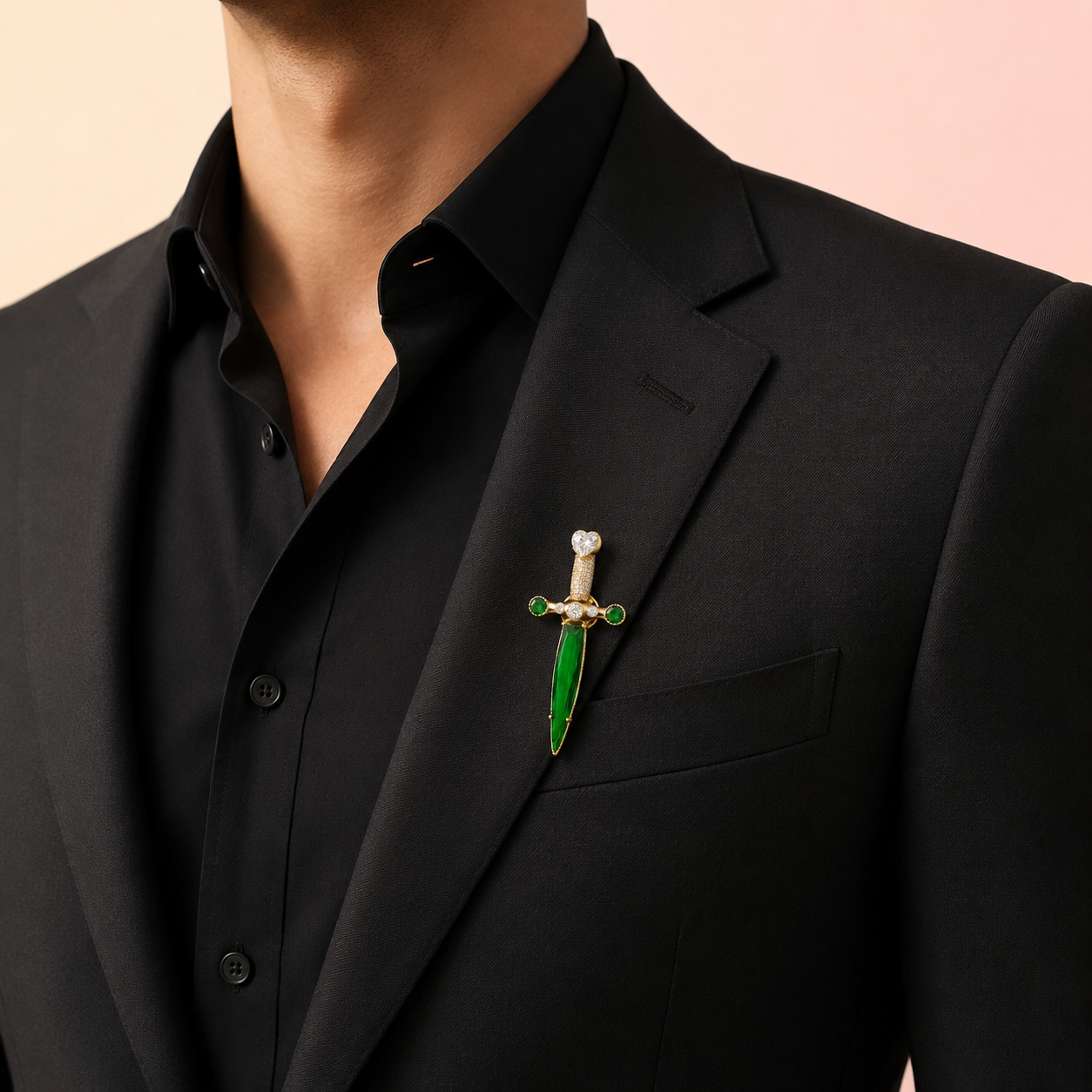 Sword Silver Brooch