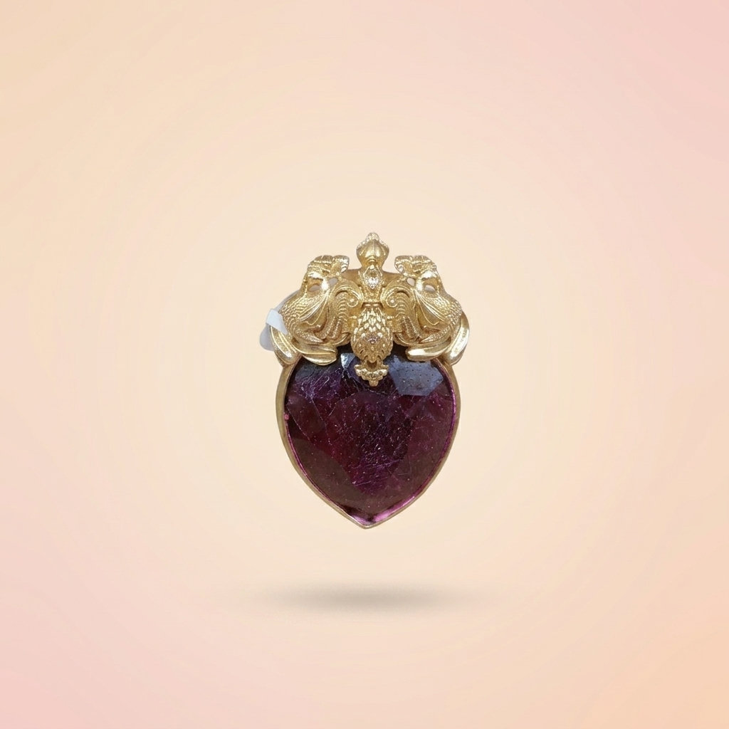 Manek Silver Brooch