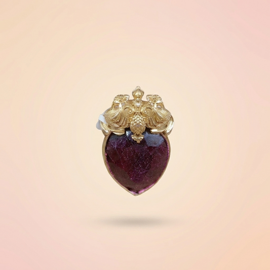 Manek Silver Brooch