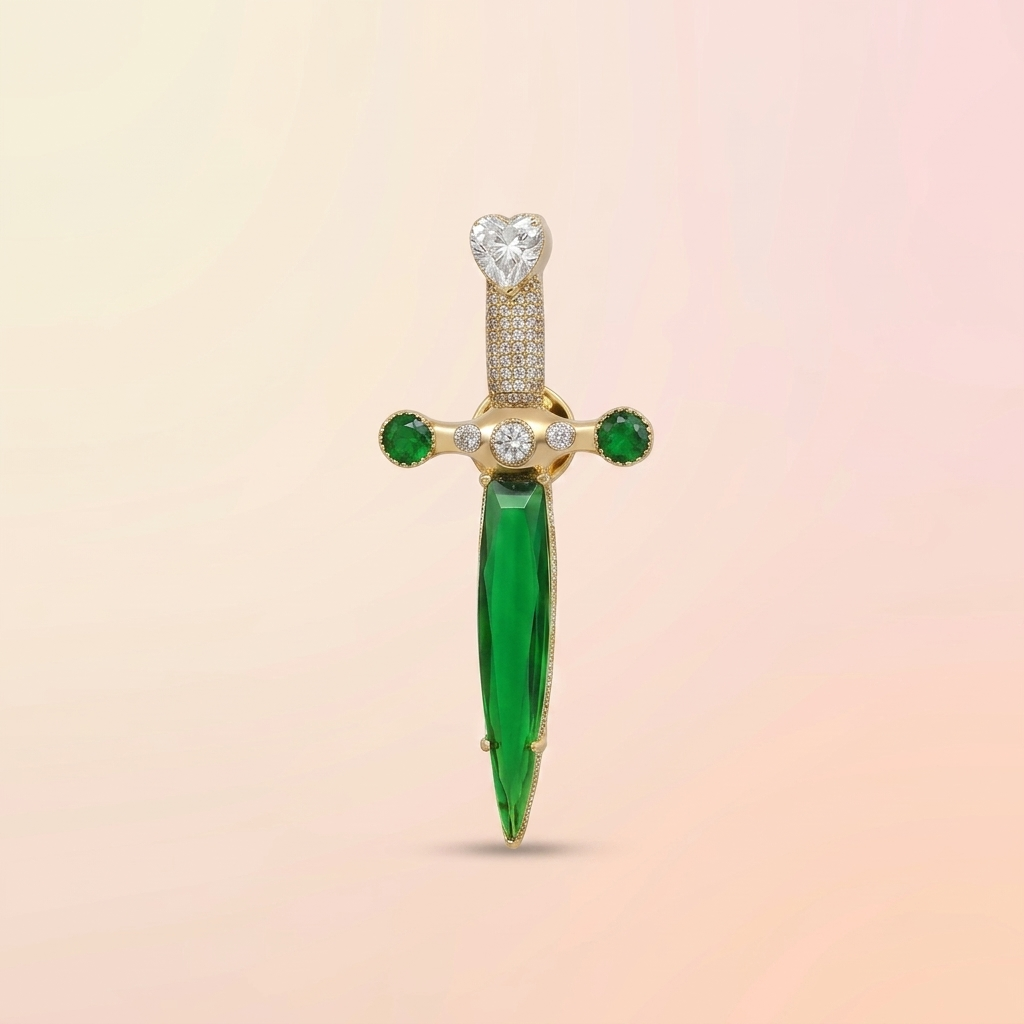 Sword Silver Brooch