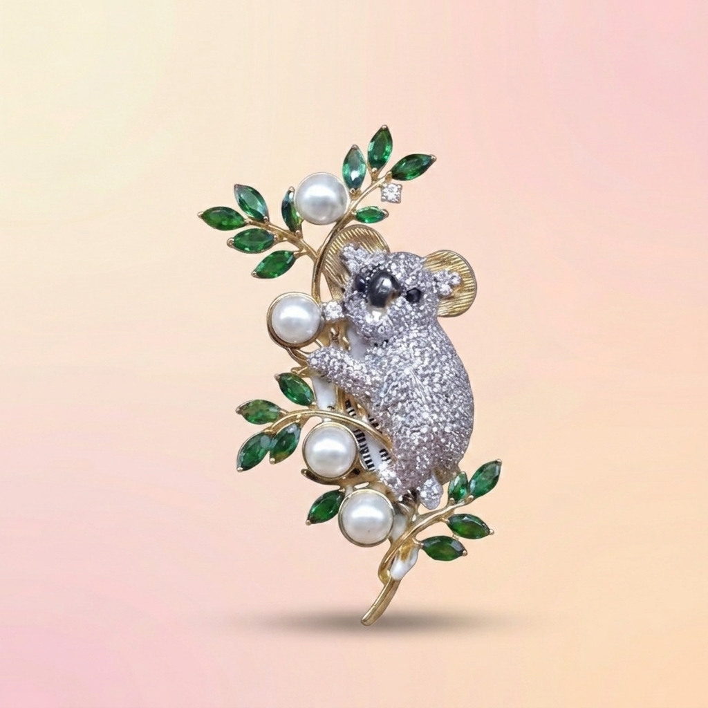 Kawala Silver Brooch